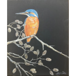 sp_art_kingfisher_on_black_canvas